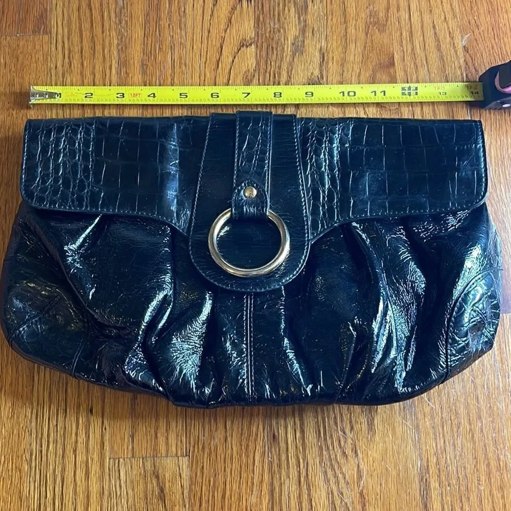 Express Large Black Clutch